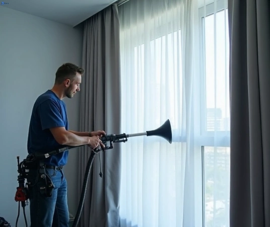 Professional commercial curtain cleaning process equipment Matty Curtain Cleaning roxburgh-park-vic